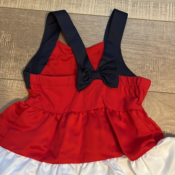 Emily Rose red white & blue dresses 3 pieces satin embroidered star/ butterfly 5 - Picture 8 of 16